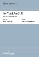 For a Breath of Ecstasy: 4. For You I Am Still SATB choral sheet music cover